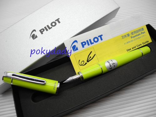 Pilot Prera FPR-3SR Fountain pen fine Lime Green free 12 cartridge(Made in Japan