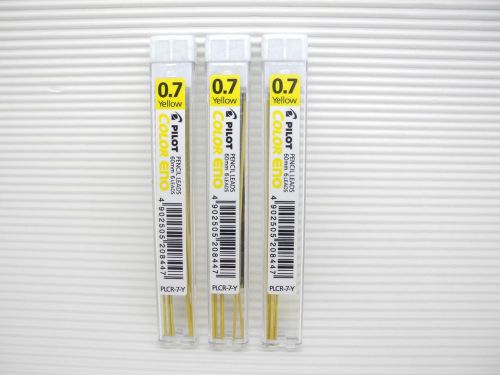 Free Shipping 5X tube Pilot 0.7 colour eno pencil lead (Yellow x 6pcs )