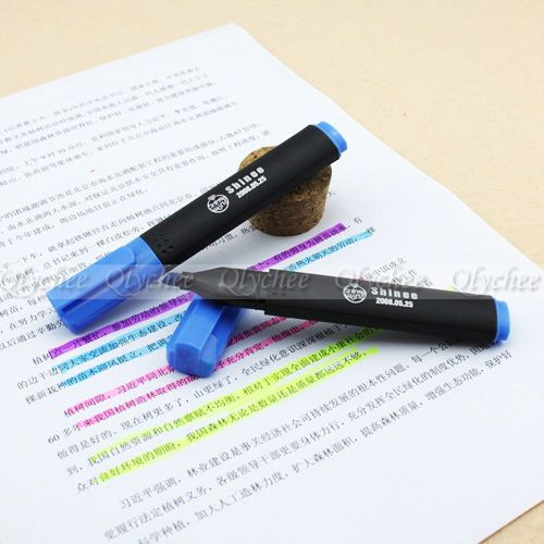 KPOP Team Shinee Symbol Blue Fluorescent Highlighter Marker Pen Stationery 1pc
