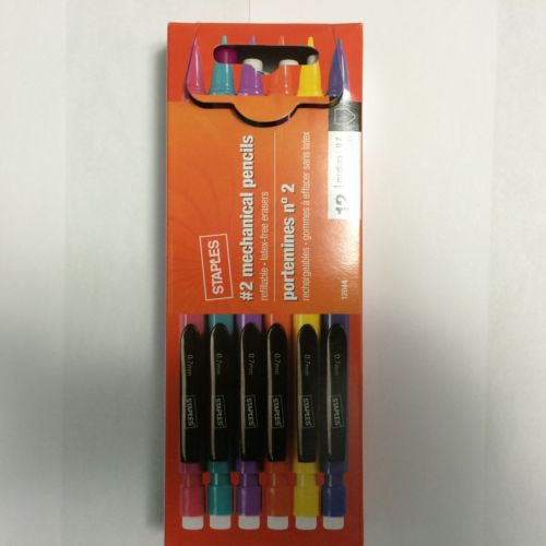 Staples #2 Mechanical Pencils 12/pack