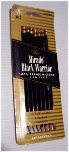 Sanford Mirado Black Warrior 100% Premium Cedar Pencils Pack of 8