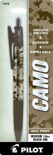 Pilot Camo Marines Medium Tip Refillable Ballpoint Pen - Medium Pen (pil51310)
