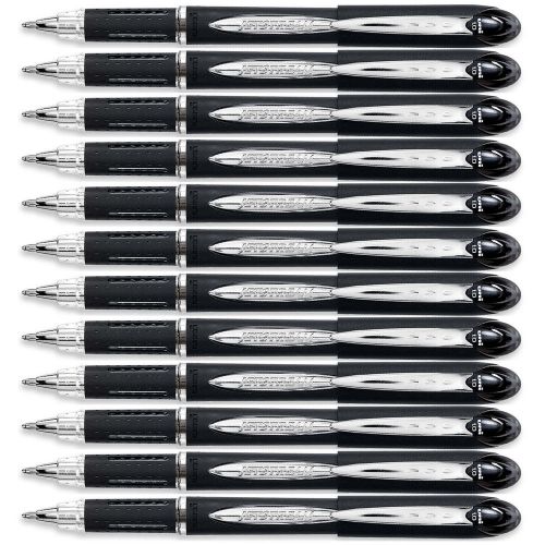 Uni-Ball Jetstream Rollerball Bold 1.0mm Stick Pen Black Ink 12-Pens 33921