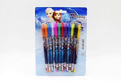 Colorful Christmas Frozen Princess Elsa Anna Gel Pens - One Set 12 Pens
