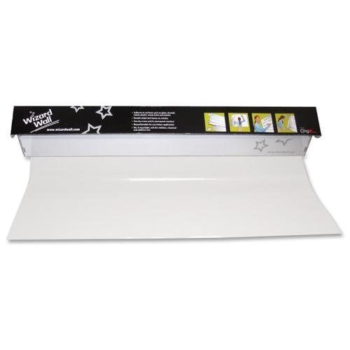 Wizard wall® 28” system, dry erase static cling film, 27.5&#034; x 25 ft, clear for sale