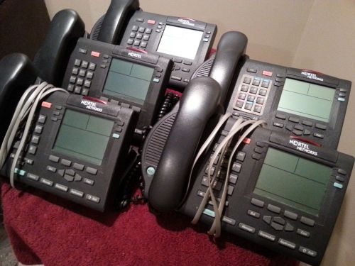 Lot of 5 Nortel Meridian M3904 Charcoal Telephone NTMN34GA70 (3 lots available)