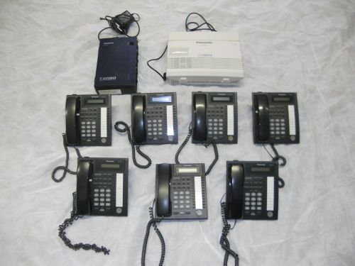 Panasonic Office Phone System with seven KX-T7731 phones
