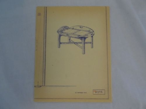 Wood furniture designs blueprint butler&#039;s tray table 175 1975 for sale