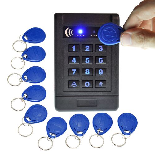 Single Door Keypad And RFID ID Card Reader Access Control +10 ID Card Keyfobs