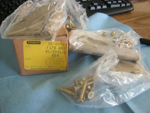 Stanley Model: F179 NRP Commercial Grade Door Hinges.  Set of 3.  New Old Stock&lt;