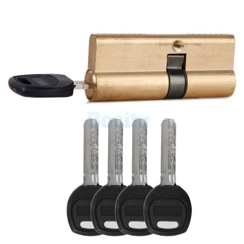 75mm 42.5/32.5 brass keyed alike cylinder security screen door lock 7 keys for sale