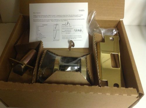 YALE Cyndrical Lever Lockset- Privacy 5402 LN X 605 Finish LOT OF 4 HOLIDAY SALE