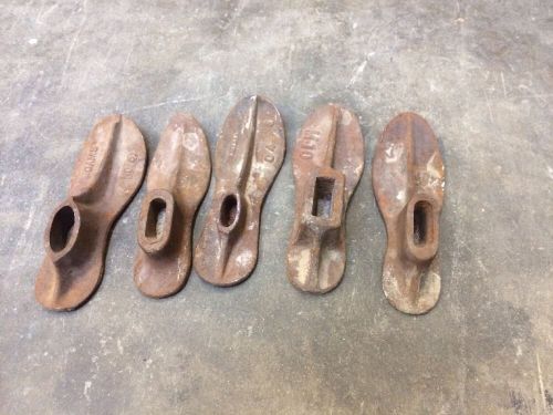 Lot Of 5 Coblers Shoe Forms Cast Iron Vintage Adams Decorator Item