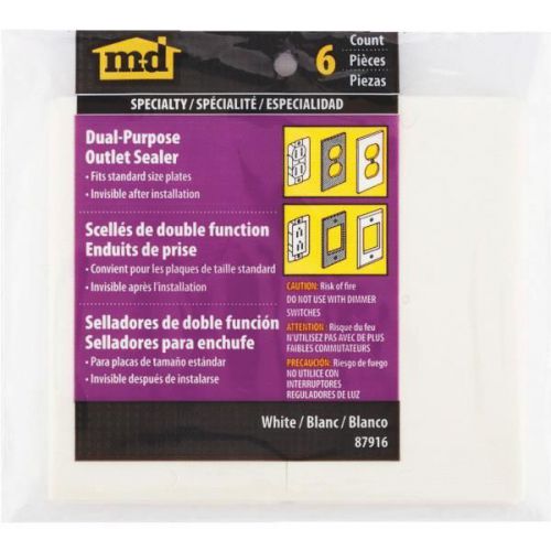 M-D Building Products 87916 Switch And Wall Plate Sealer-WALL PLATE SEALER