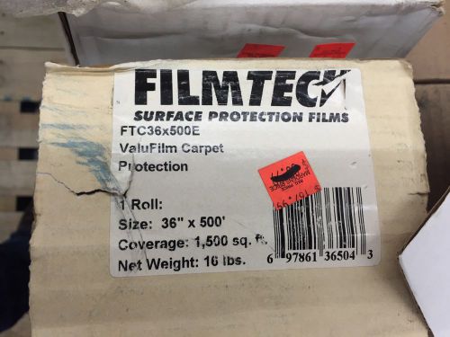 Filmtech Surface Shields self adhering carpet film 36&#034; X 500&#039; roll