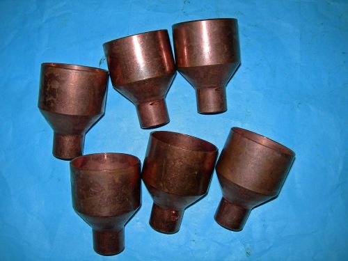 2&#034; X 3/4&#034; Copper Reducer Coupling (2&#034; &amp; 3/4&#034; pipe fit inside) 6 parts.