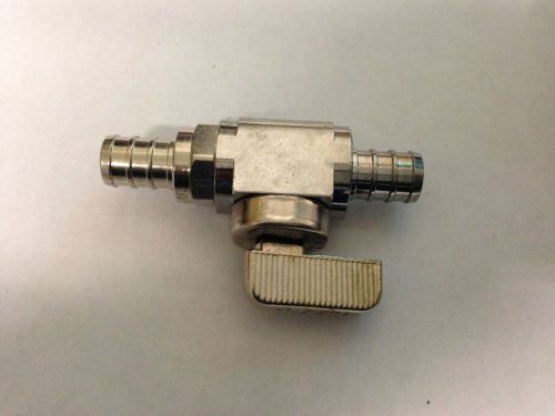 Viega pureflow zero lead pex crimp ball valve 1/2&#034;x1/2&#034; 46021 chrome for sale