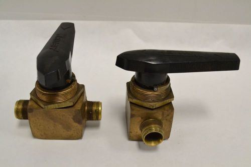 Lot 2 whitey b-45s8 40 series brass ball valve 1/2in 2way b276059 for sale