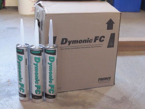 TREMCO DYMONIC FC &#034;White&#034; Polyurethane Sealant (Pack of 6)