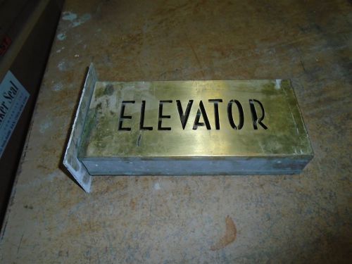 CLASSSIC ELEVATOR SIGN USED AS IS SOME DAMAGE SEE PICTURES FOR DETAILS