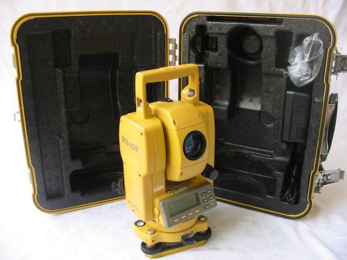 TOPCON GTS-202 6&#034; TOTAL STATION FOR SURVEYING &amp; CONSTRUCTION WITH FREE WARRANTY