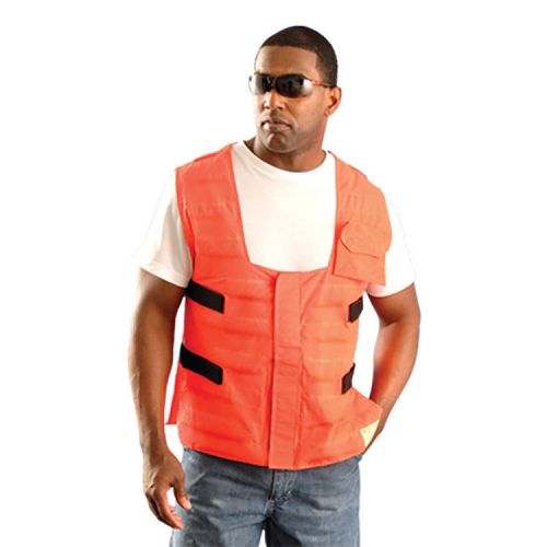 Miracool Hi Vis Orange Cooling Heat Stress Work Vest Removable pocket REG size