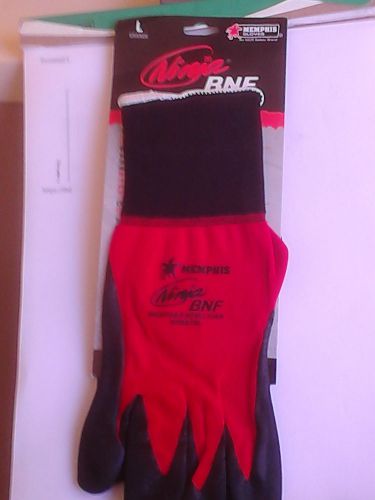 Memphis Large Ninja BNF 18 Gauge Coated Work Gloves N96970L In Stock!!