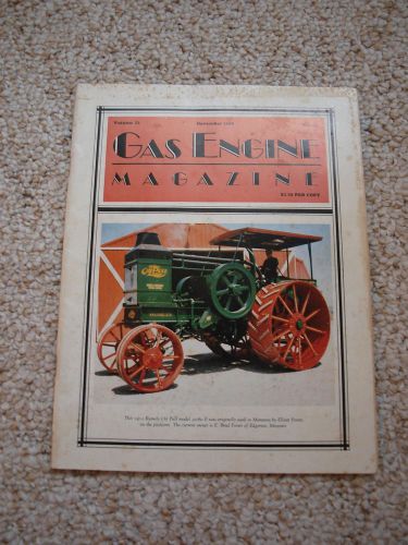 Gas Engine Magazine 11/88 Antique Tractor Rumeley Deere Fordson Allis-Chalmers++
