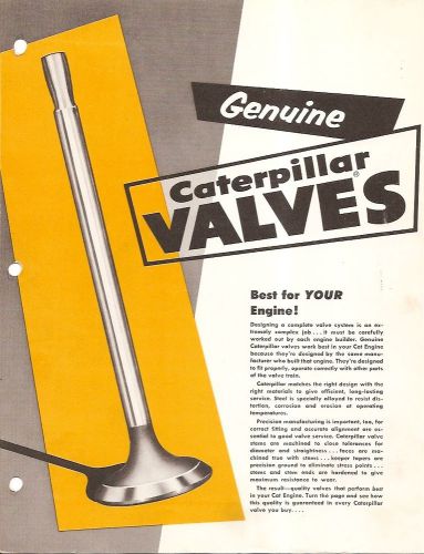 Equipment Brochure - Caterpillar - Genuine Engine Valves (E1495)