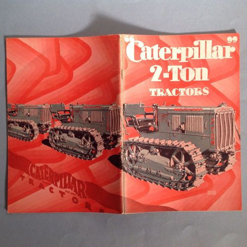 Vintage Caterpillar 2-Ton Tractors Manuel 1942 CATERPILLAR TRACTOR CO brochure