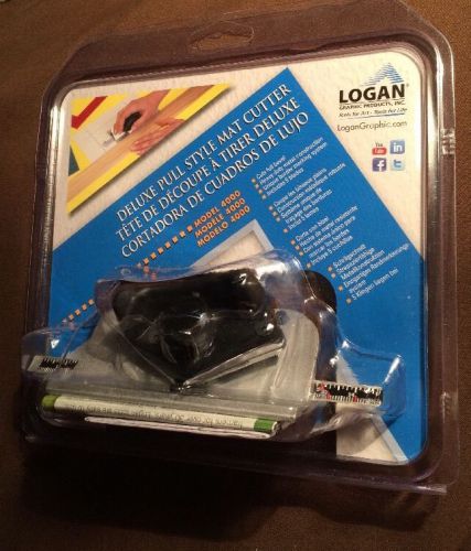 Logan Graphics 4000 Deluxe Pull Style Straight Blade Mat Cutter w/5 Blades NEW
