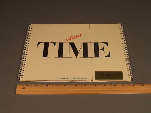Champion Papers sample book - about TIME - Champion Imagination 24