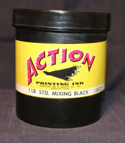 ACTION - Commercial printer ink - 1 lb - STD. Mixing Black