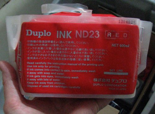 7 DUPLO Red Ink ND23 600ml Japan genuine 7 total pouches