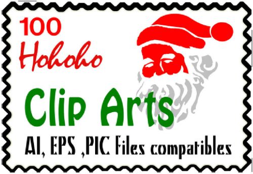 Brand NEW Clip art Christmas collection for Vinyl Plotter Cutter ready to cut