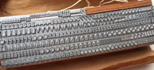 Letterpress Metal Type 18pt 20th Century Demi Bold New Old Rayco Foundry Caps