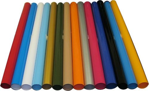 PU Quality Heat Press Transfer Vinyl for textile 20&#034;x18&#034; kit of 14 colors 7yards