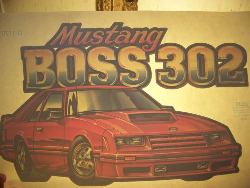 &#034;Mustang Boss 302&#034;  Transfer (Iron-on heat transfer only)