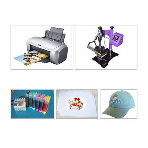 New Cap Heat Press Epson Printer Sublimation Kit, Transfer Paper Package