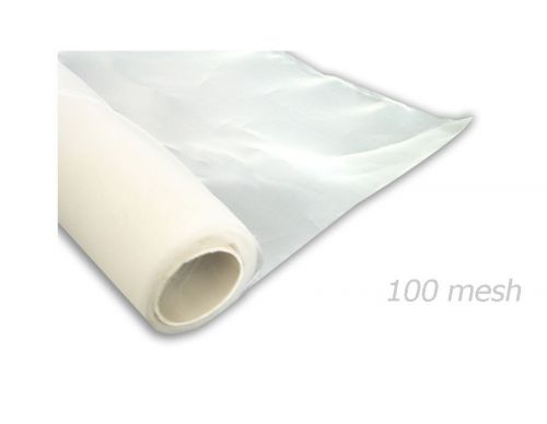 New 1.3x12Yards Silkscreens Screen Printing Fabric Mesh 100 Mesh Count(40T) DIY