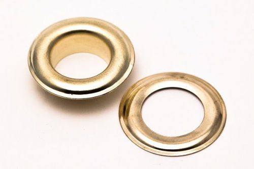 100 #0 1/4&#034; grommet machine grommets &amp; washers gold eyelets hand press tool usa for sale