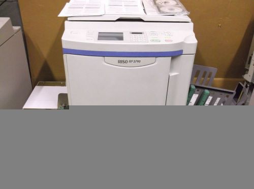 Riso RP3790 HIGH SPEED DIGITAL Duplicator EXCELLENT PRINTS NETWORKED &amp; SOFTWARE