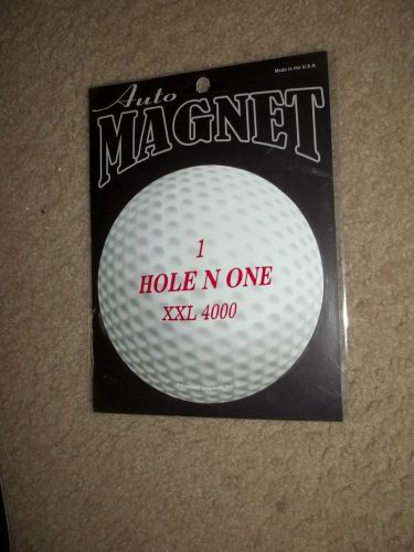 Golf Ball  &#034;Hole n One&#034;   theme   Auto  Magnet