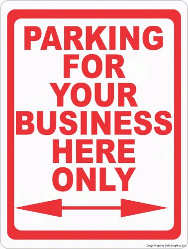 Custom Parking Sign. Your Name Here (up to 3 lines). 9x12. Personalized Business