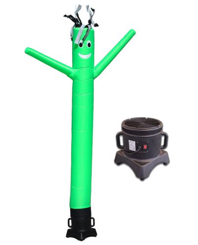 Air dancer and blower complete set 10ft color sky dancer tube man set green for sale