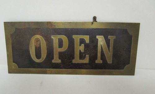 Sign &#034;open&#034; with chain for hanging for sale