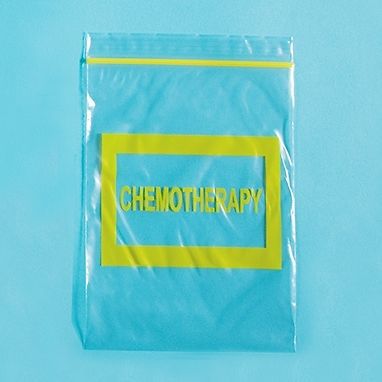 Colored-Coded Message Bag, Chemotherapy, 4 x 6