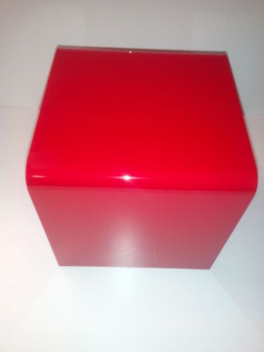 Acrylic display stand / riser red color 3x3x3 3 pcs set elegant acrylic for sale