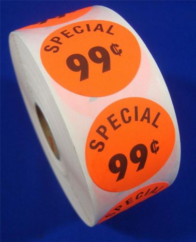 1000 Self-Adhesive Special 99? Labels 1 3/8&#034; Stickers Retail Supplies