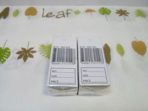 200 WHITE  LABEL CLOTHING PRICE TAGS MERCHANDISE PRICE TAGS AND SPECIAL RPICE TA